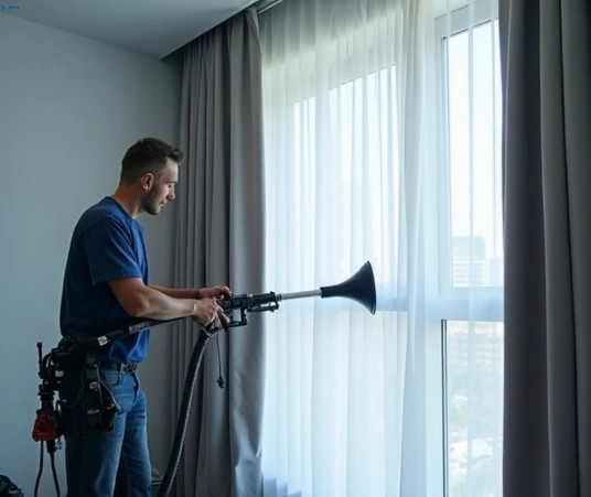 Professional drapes cleaning process tools Matty Curtain Cleaning sylvania-nsw